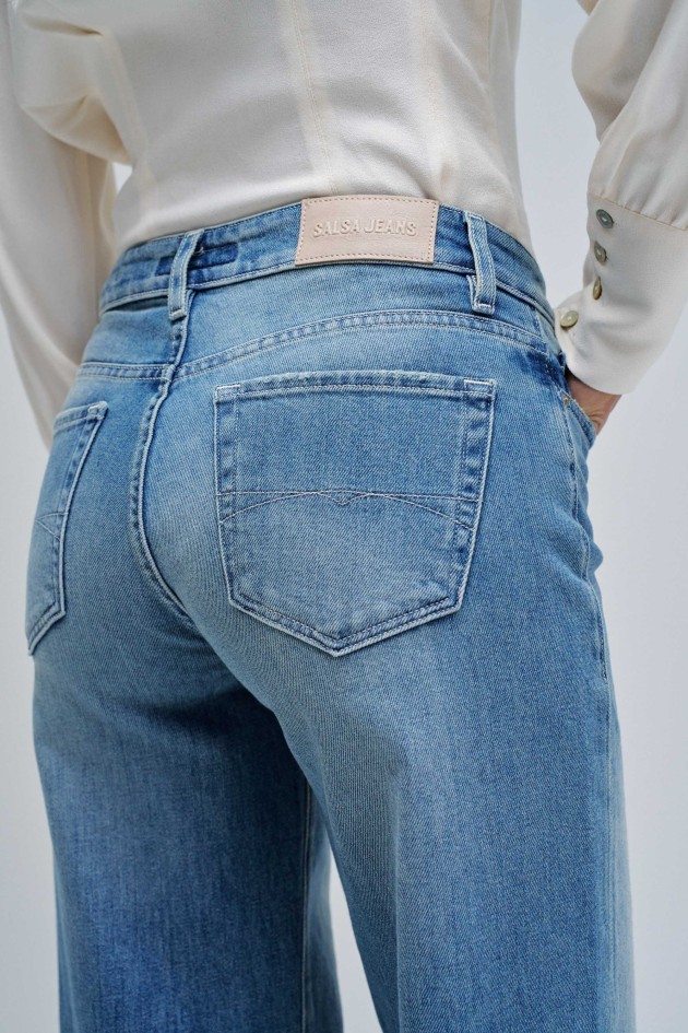 LOW RISE WIDE JEANS