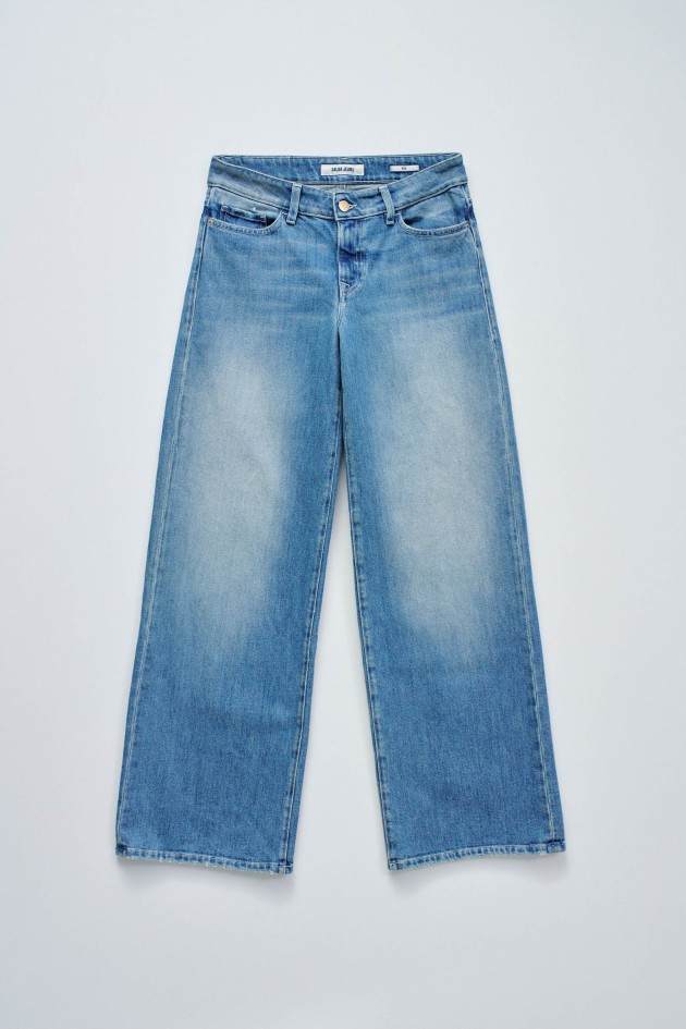 LOW RISE WIDE JEANS