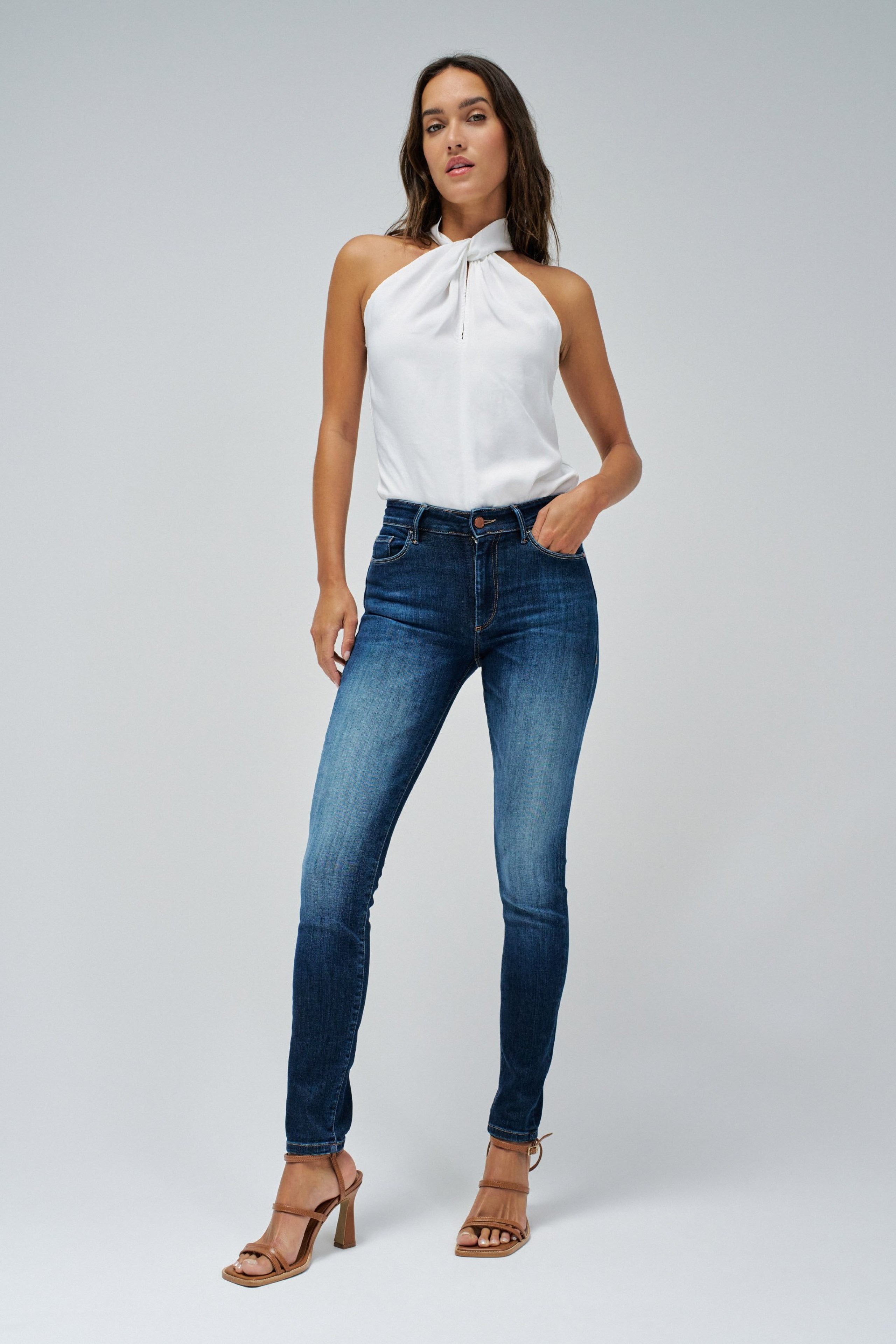 DESTINY PUSH UP SKINNY JEANS