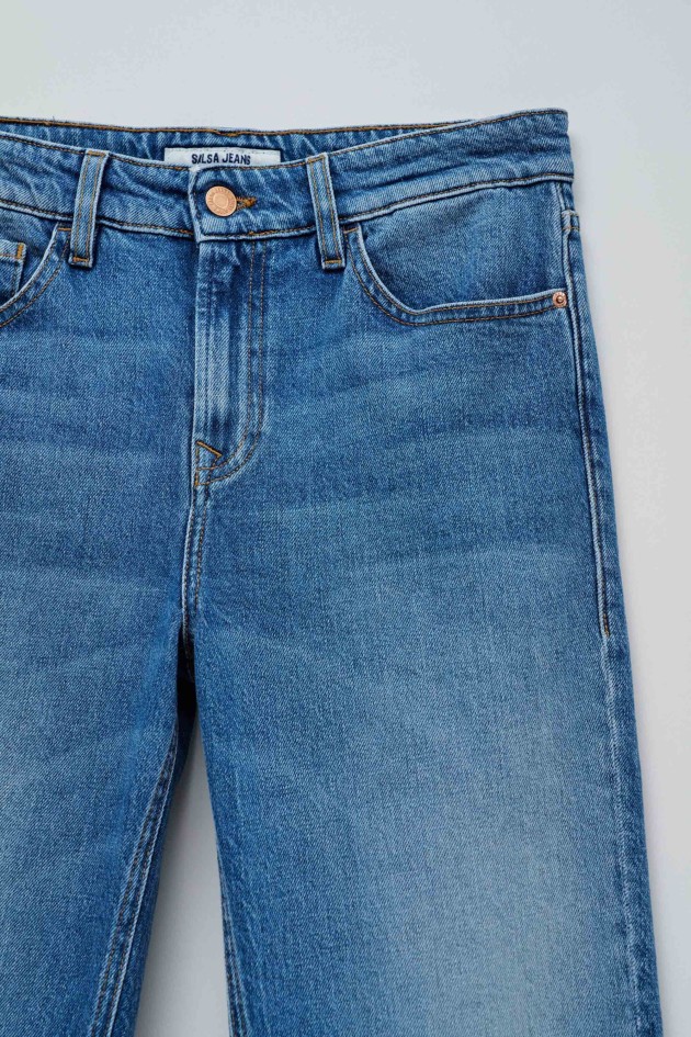 CROPPED TRUE-JEANS, SLIM