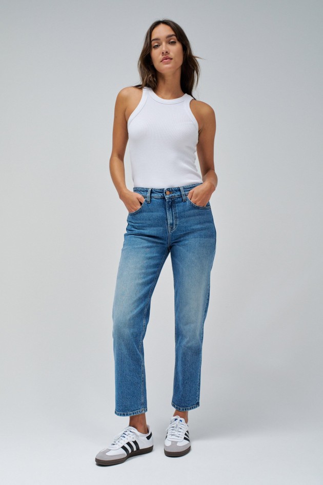 CROPPED TRUE-JEANS, SLIM