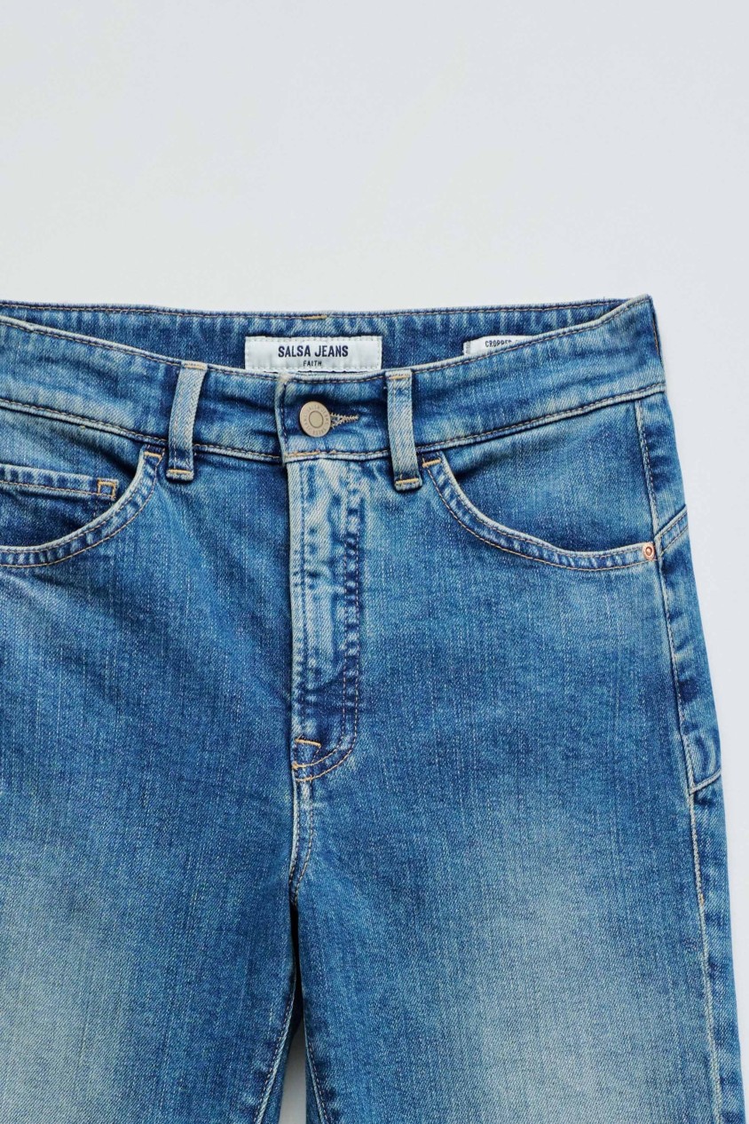 FAITH PUSH IN CROPPED SLIM JEANS