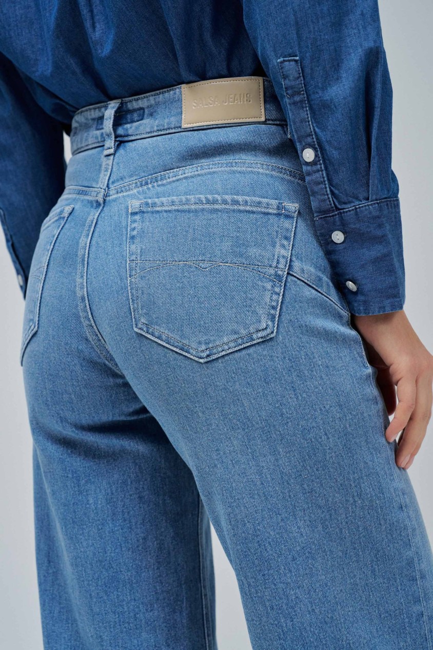 FAITH PUSH IN WIDE JEANS