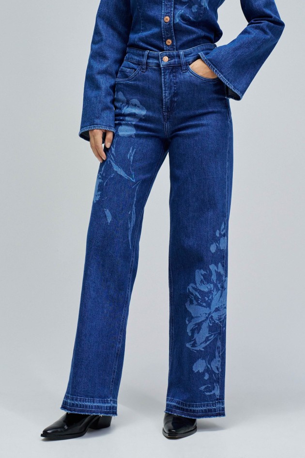 FAITH PUSH IN WIDE JEANS