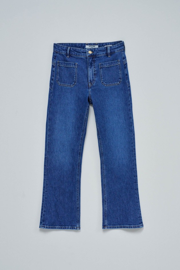 FAITH PUSH IN CROPPED FLARE JEANS