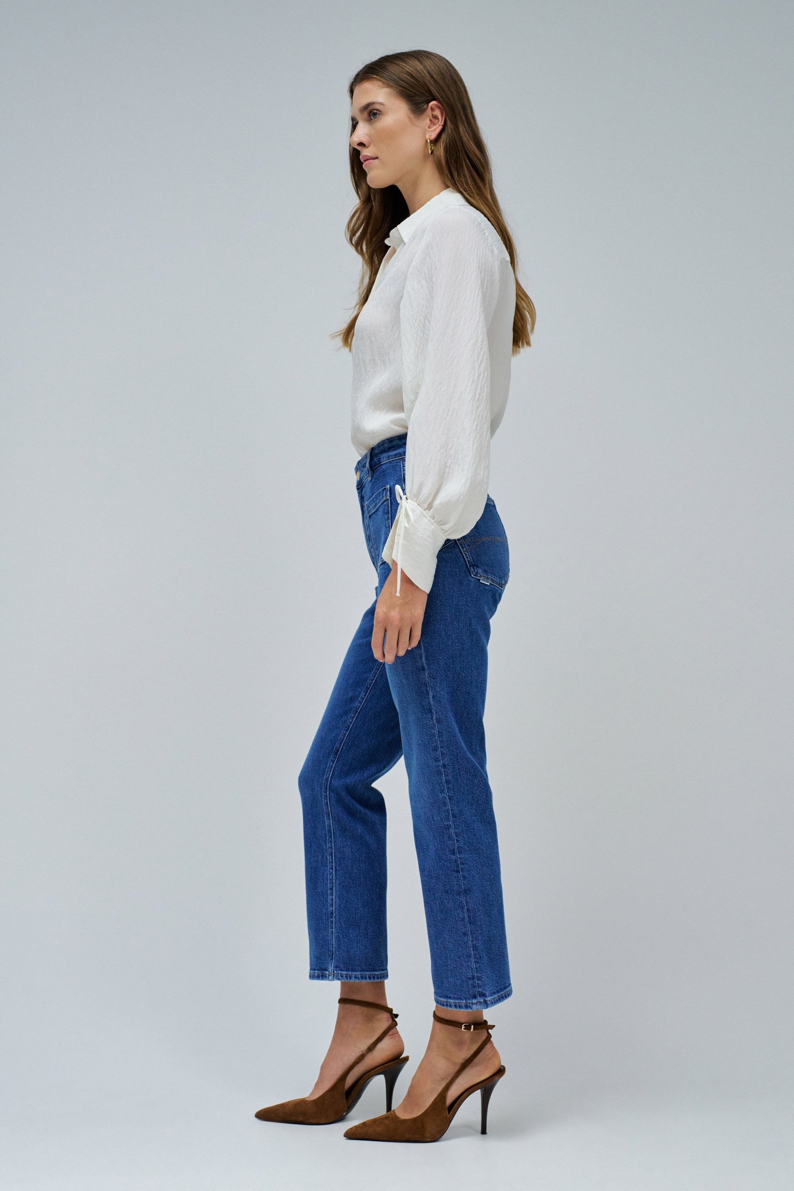 FAITH PUSH IN CROPPED FLARE JEANS