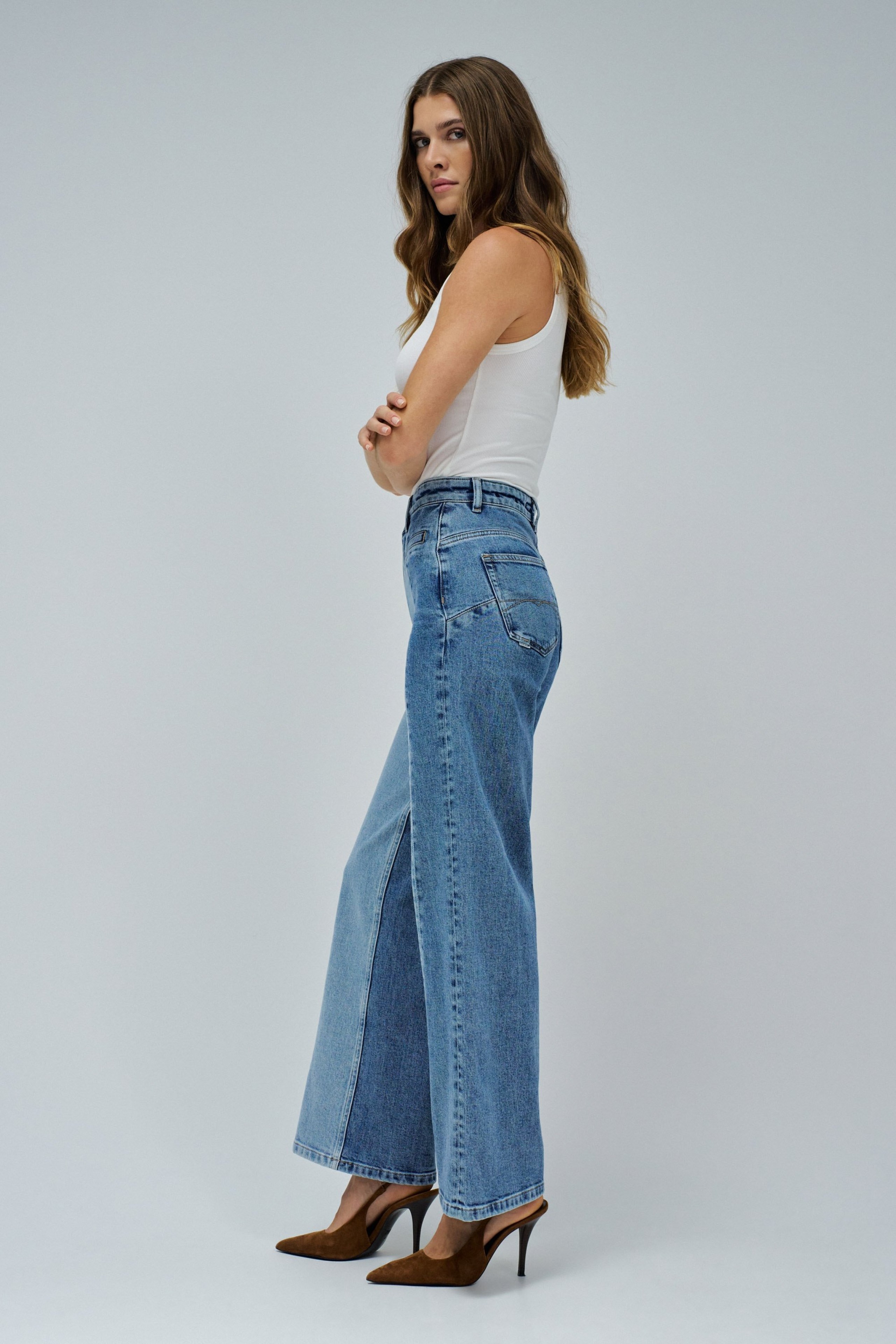 FAITH PUSH IN WIDE JEANS