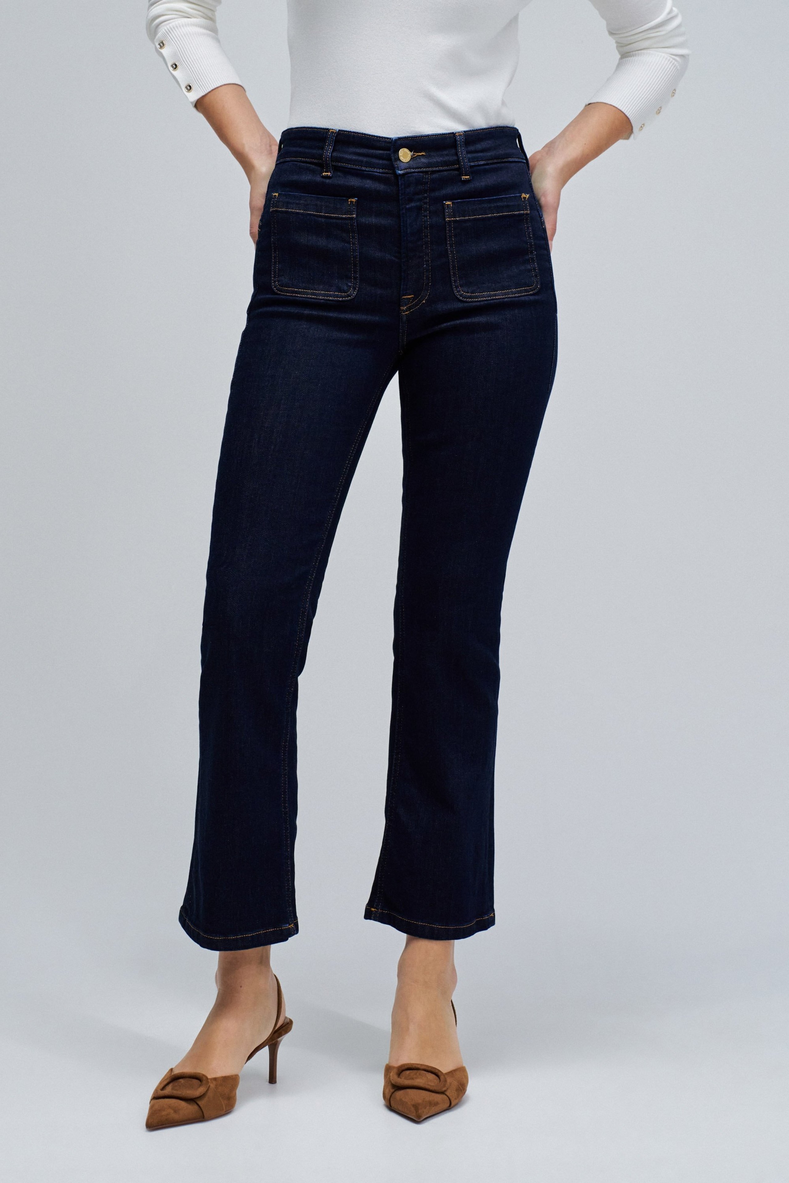 JEANS FAITH PUSH IN CROPPED FLARE