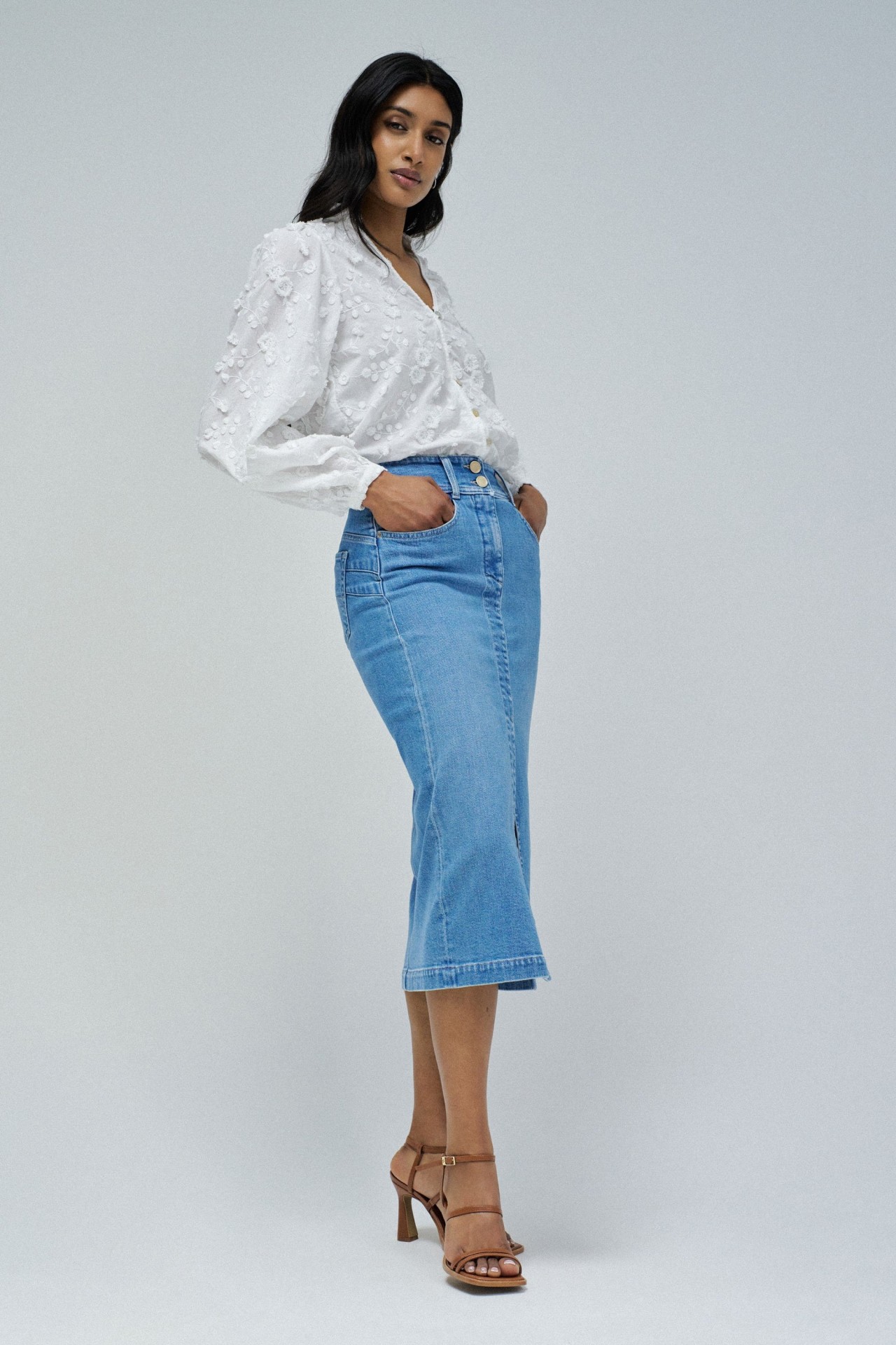 FALDA SECRET PUSH IN MIDI