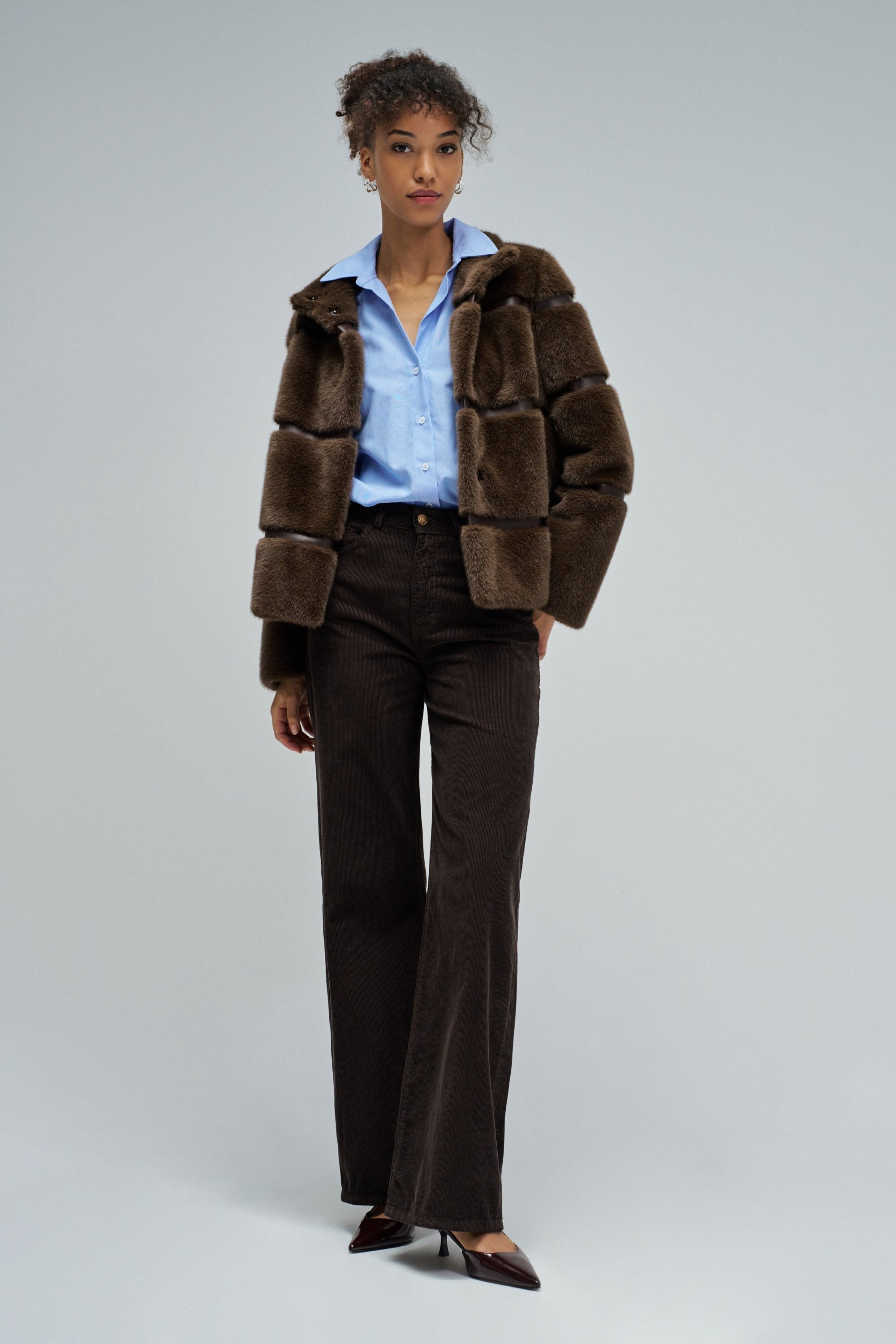 WIDE LEG JEANS IN CORDUROY