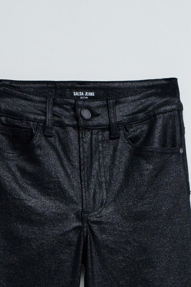 DESTINY PUSH UP FLARE JEANS IN COATING