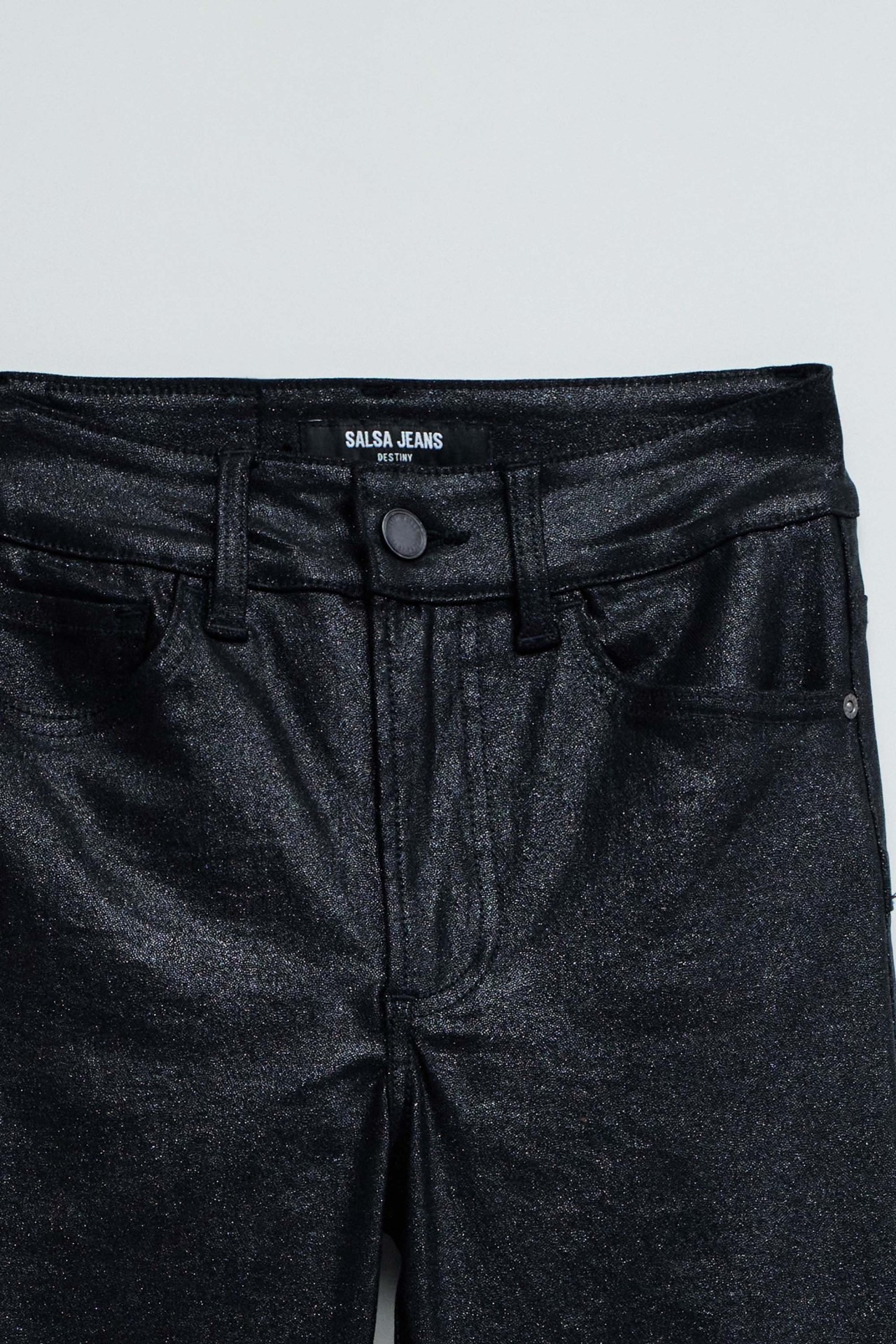 DESTINY PUSH UP FLARE JEANS IN COATING