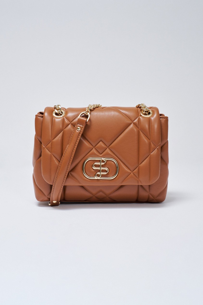 GEPOLSTERTER BEUTEL LEDEREFFEKT