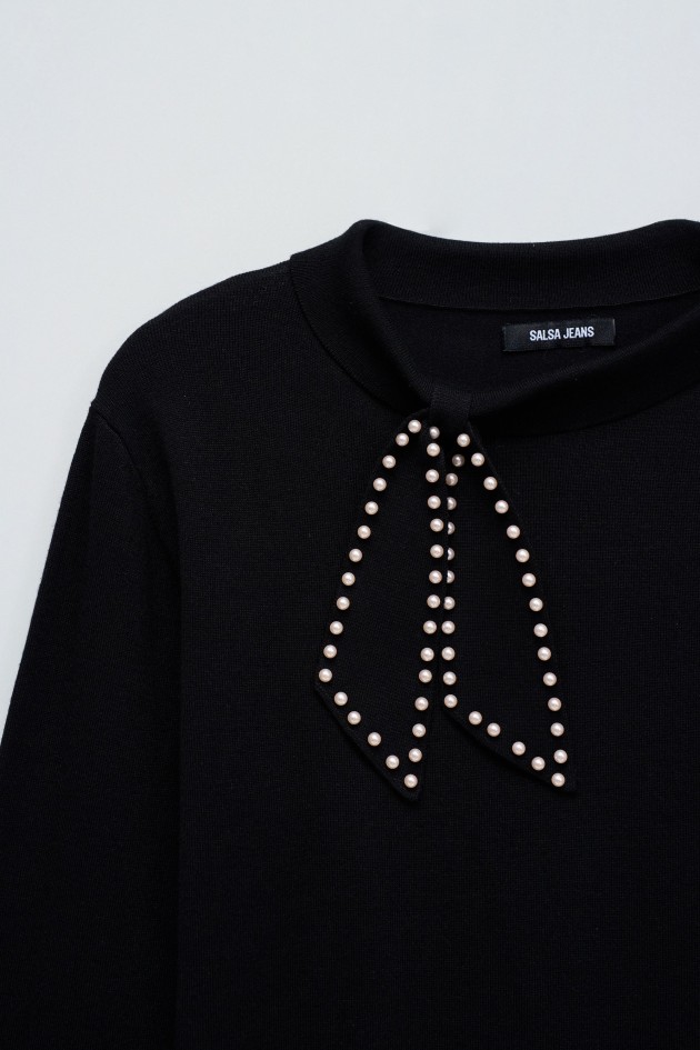 STRICKPULLOVER MIT SCHLEIFE