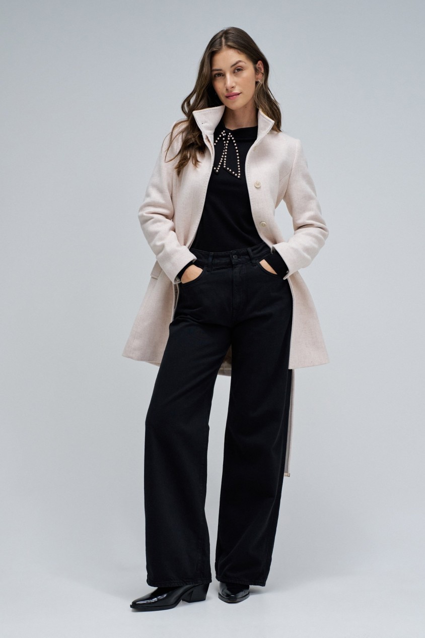 PULL EN MAILLE AVEC NOEUD
