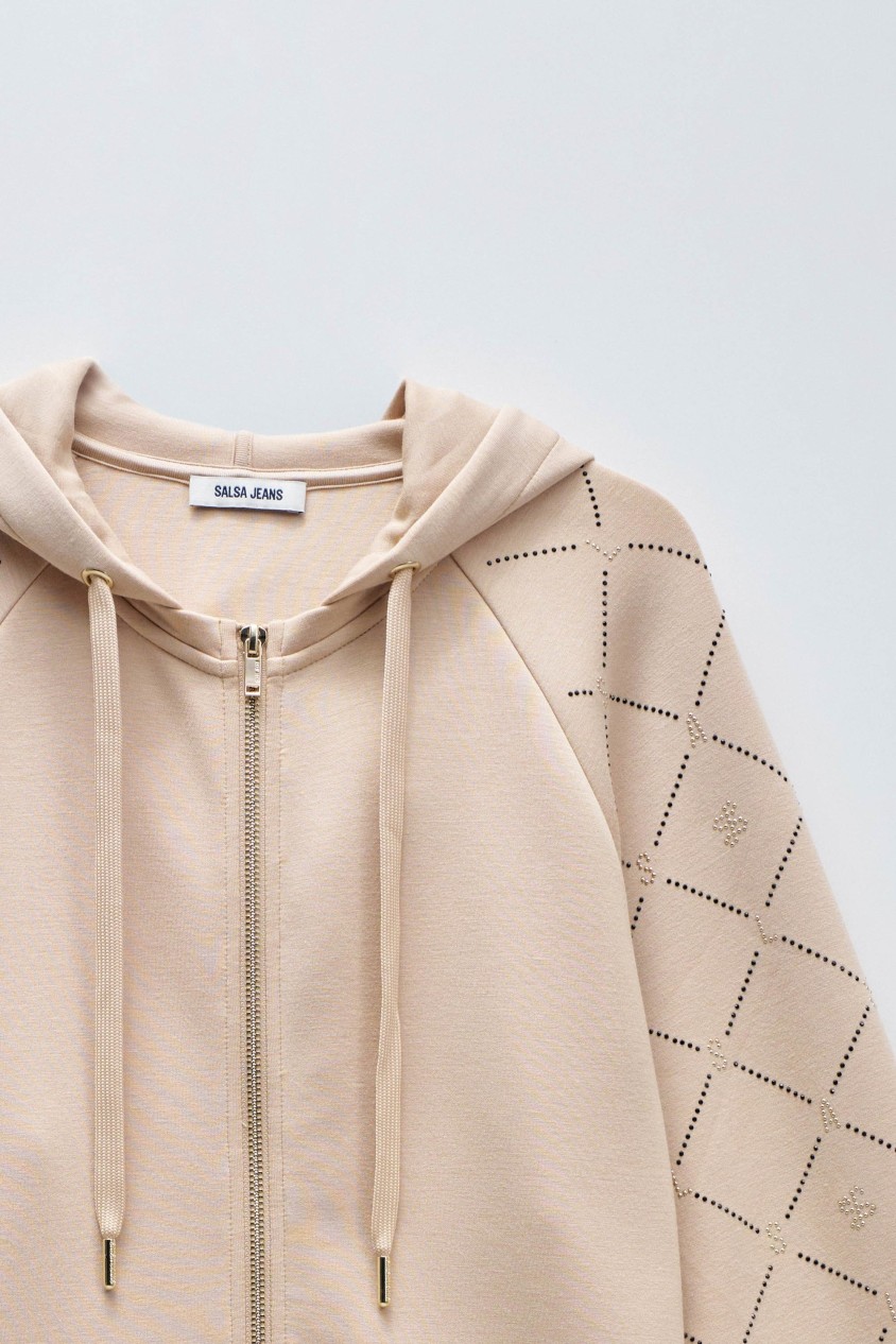 KAPUZENPULLOVER MIT REISSVERSCHLUSS