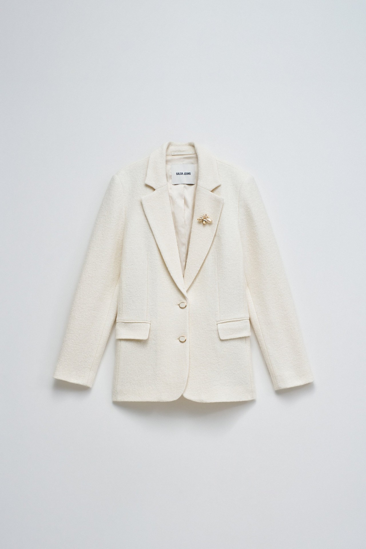 TEXTURED WOOL BLAZER