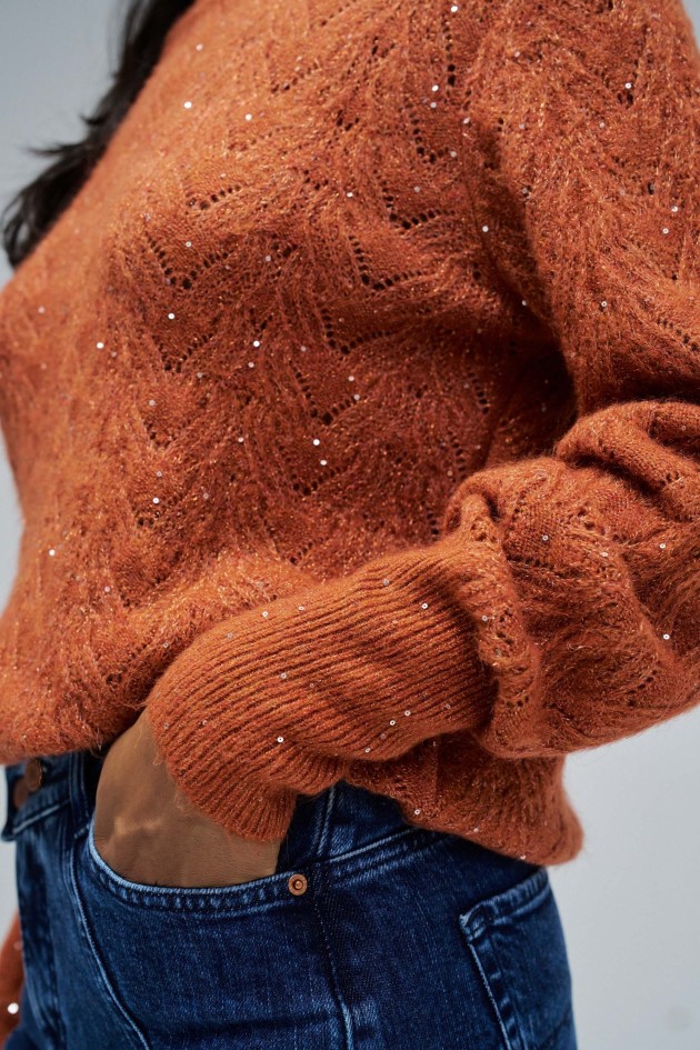 WOOL AND MOHAIR JUMPER