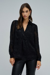 BLUSA COM JACQUARD BLUSA COM JACQUARD