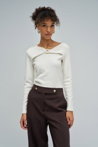 CAMISOLA EM MALHA CANELADA