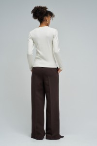 CAMISOLA EM MALHA CANELADA