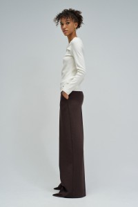 CAMISOLA EM MALHA CANELADA