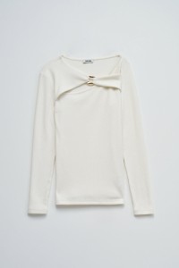 CAMISOLA EM MALHA CANELADA