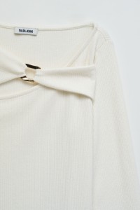 CAMISOLA EM MALHA CANELADA