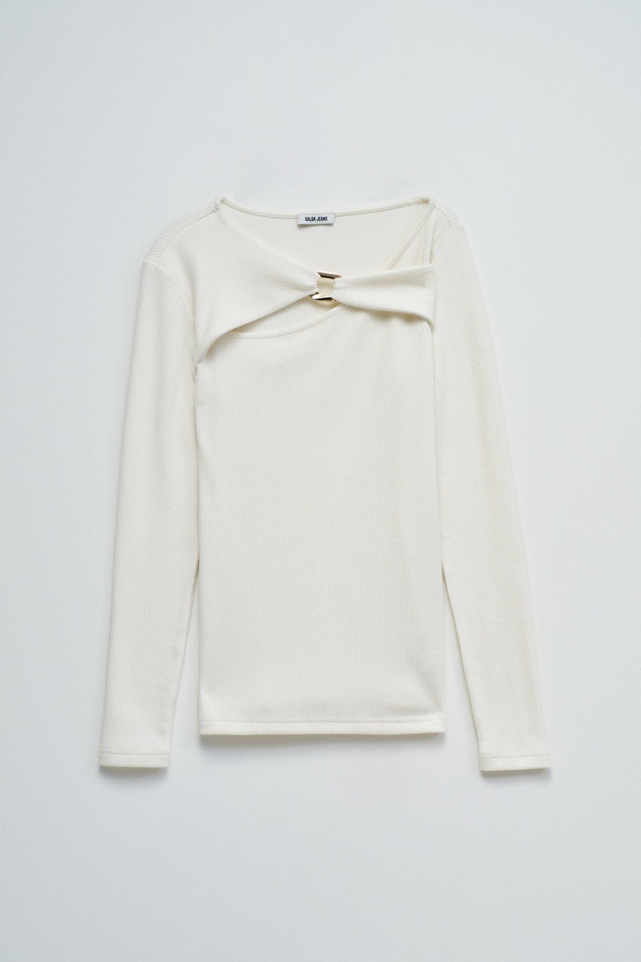 CAMISOLA EM MALHA CANELADA