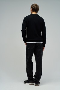 KNIT SWEATER WITH HALF ZIP