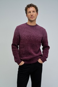 KNIT SWEATER WITH GRADIENT EFFECT