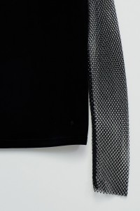 CAMISOLA DE VELUDO COM BRILHANTES