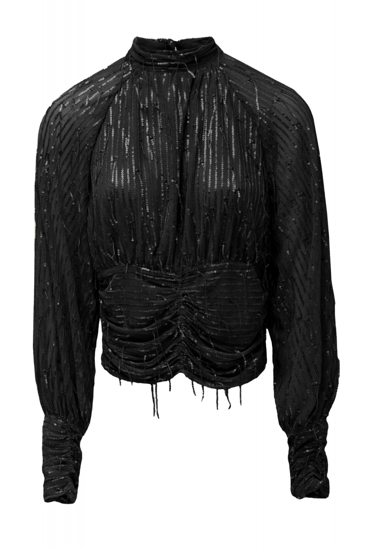 BLUSA COM LANTEJOULAS