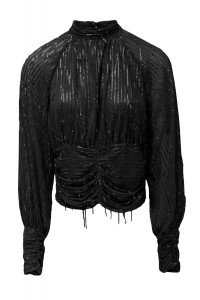 BLUSA COM LANTEJOULAS