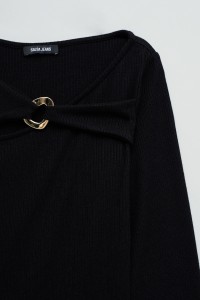 CAMISOLA EM MALHA CANELADA