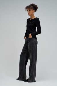 CAMISOLA EM MALHA CANELADA