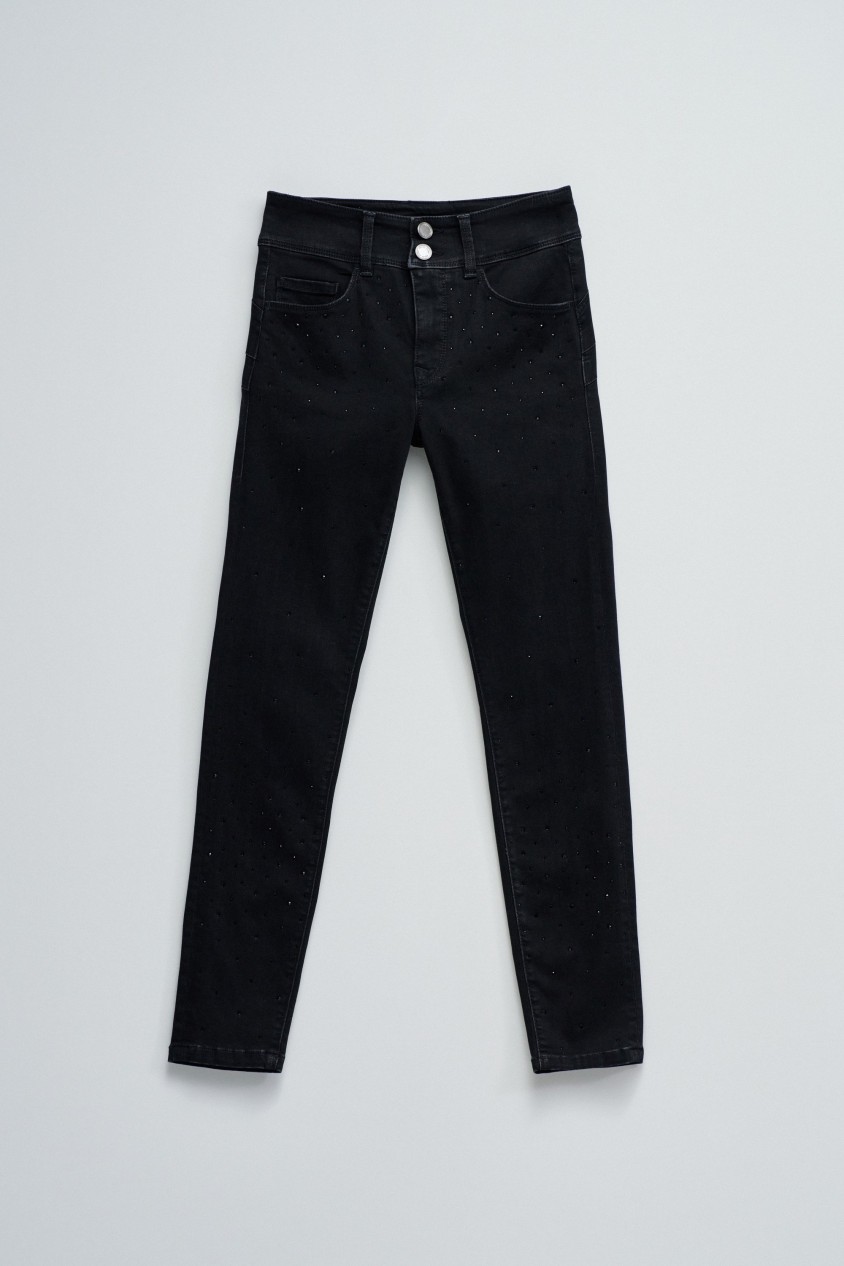 JEANS GEHEIMNIS PUSH IN GEKÜRZTE SKINNY