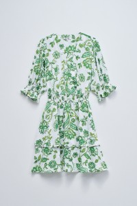 KURZES KLEID MIT MUSTER