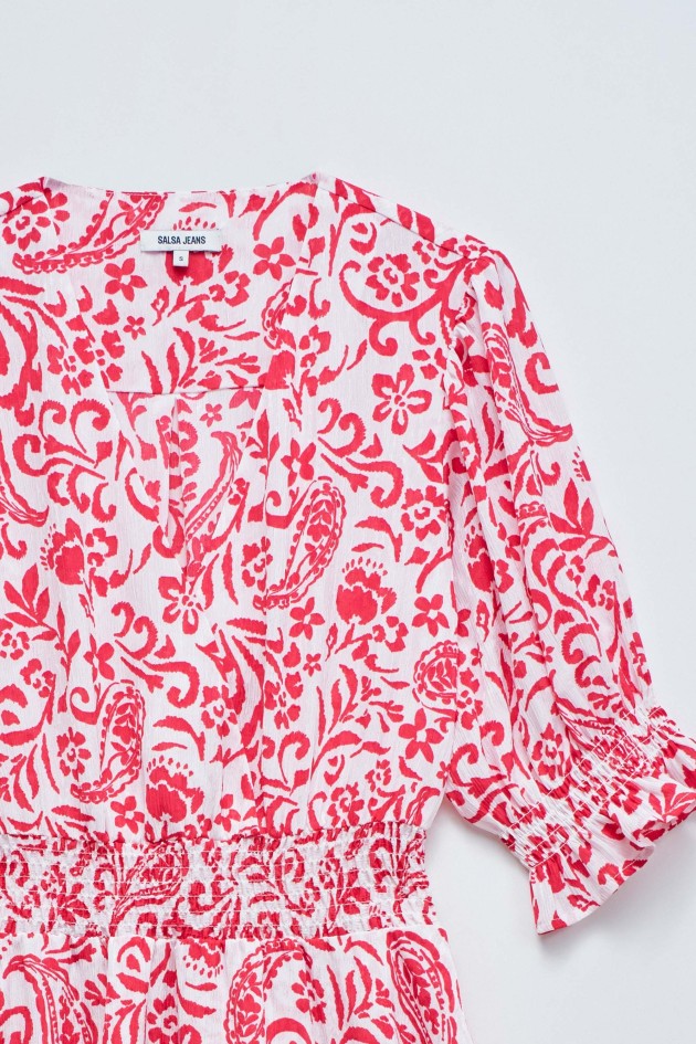 SHORT DRESS WITH PATTERN