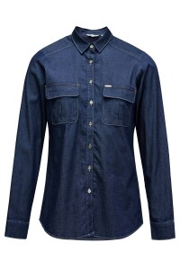 OUTLET DENIM SHIRT, DARK WASH, XL