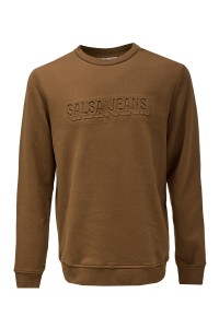 OUTLET CREW NECK SWEAT, LIGHT PEARL, XXL