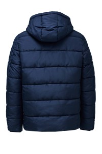 OUTLET NYLON HOOD PUFFER, DARK BLUE, XXL