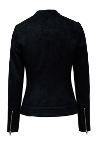 OUTLET SLIM SUEDE JACKET, BLACK, XXL