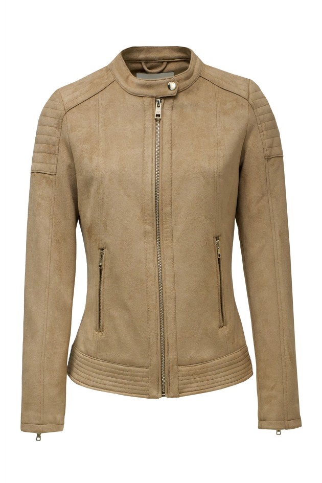 OUTLET SLIM SUEDE JACK, LIGHT BEIGE, XXL