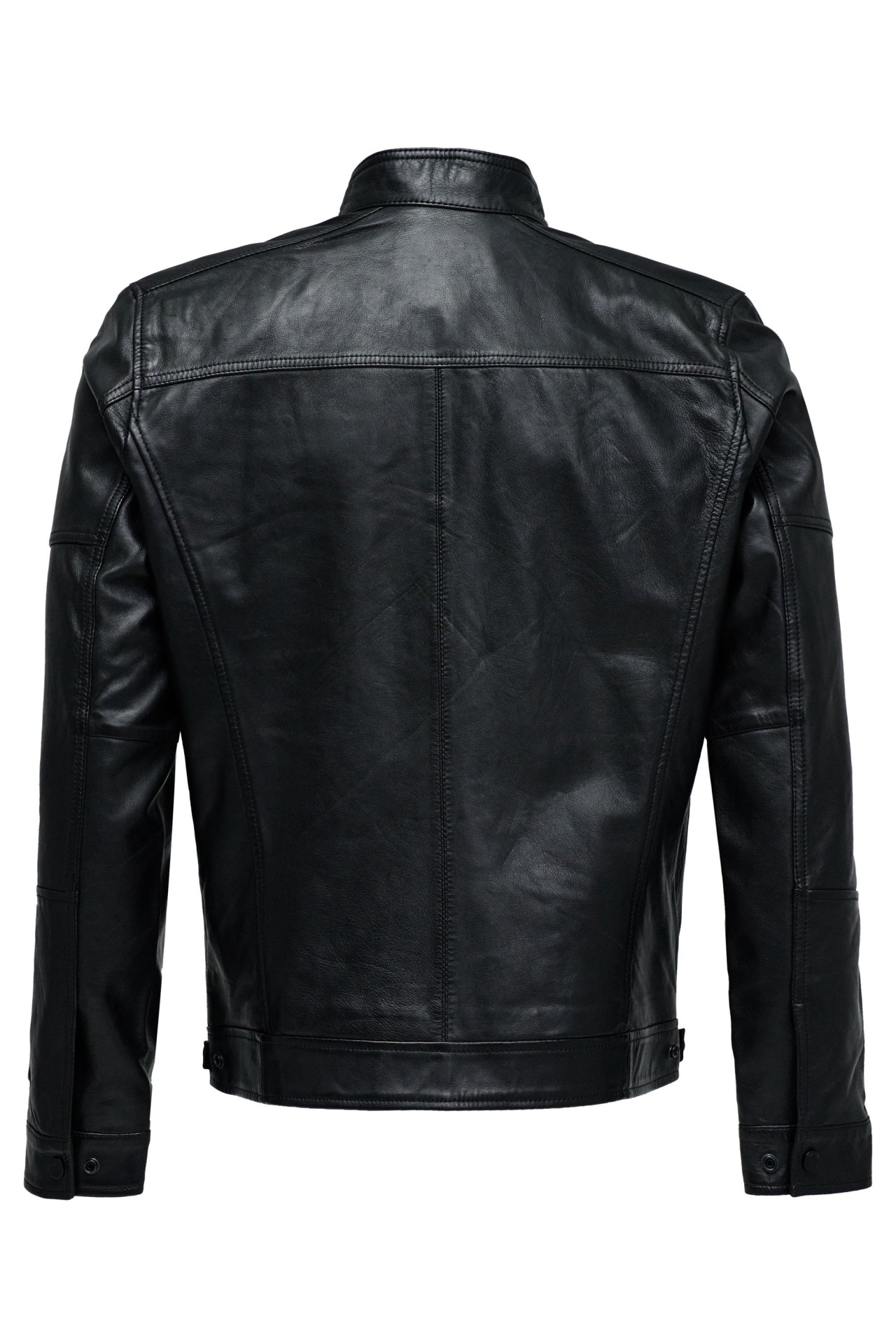 OUTLET LEATHER BIKER, BLACK, XXL