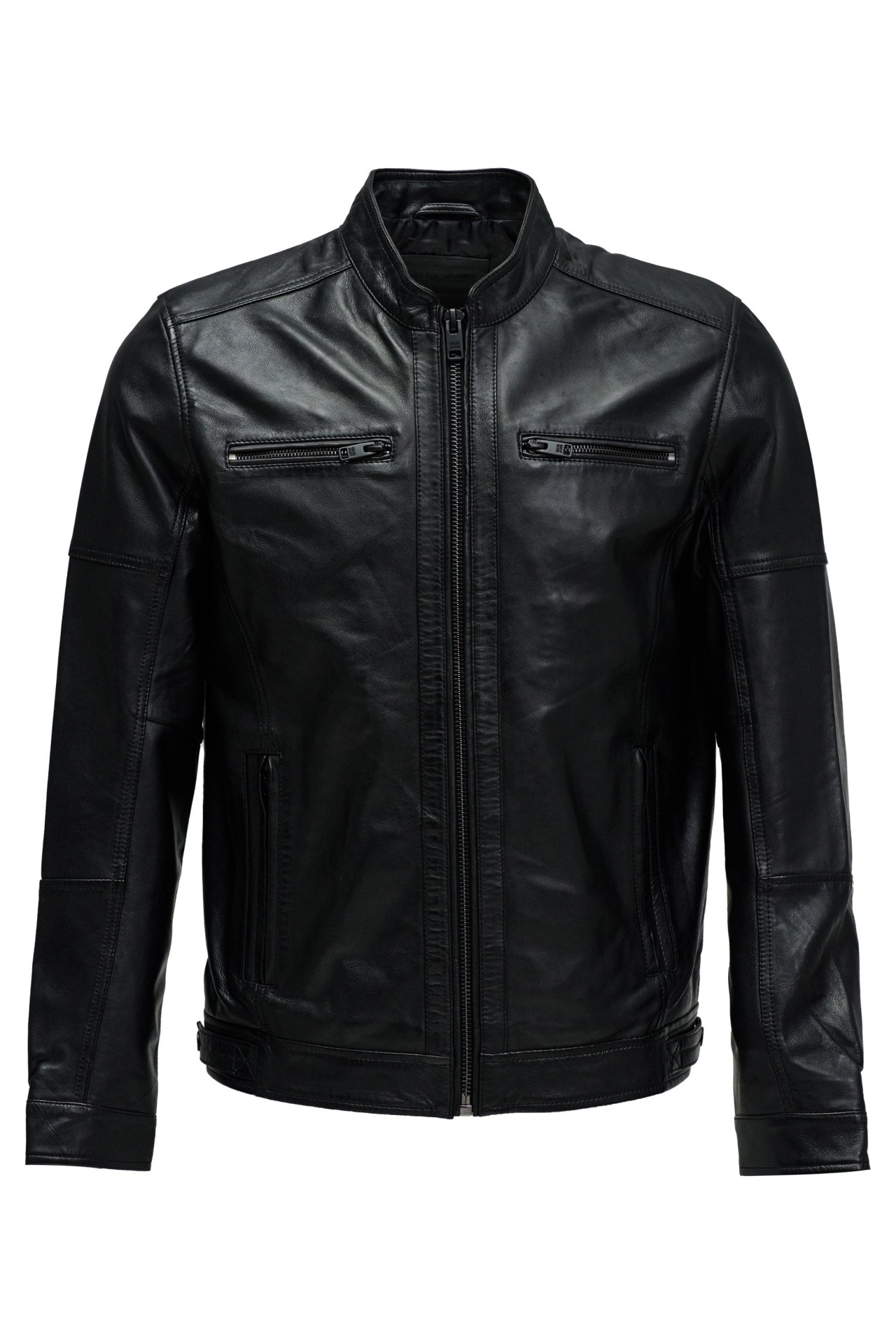 OUTLET LEATHER BIKER, BLACK, XXL