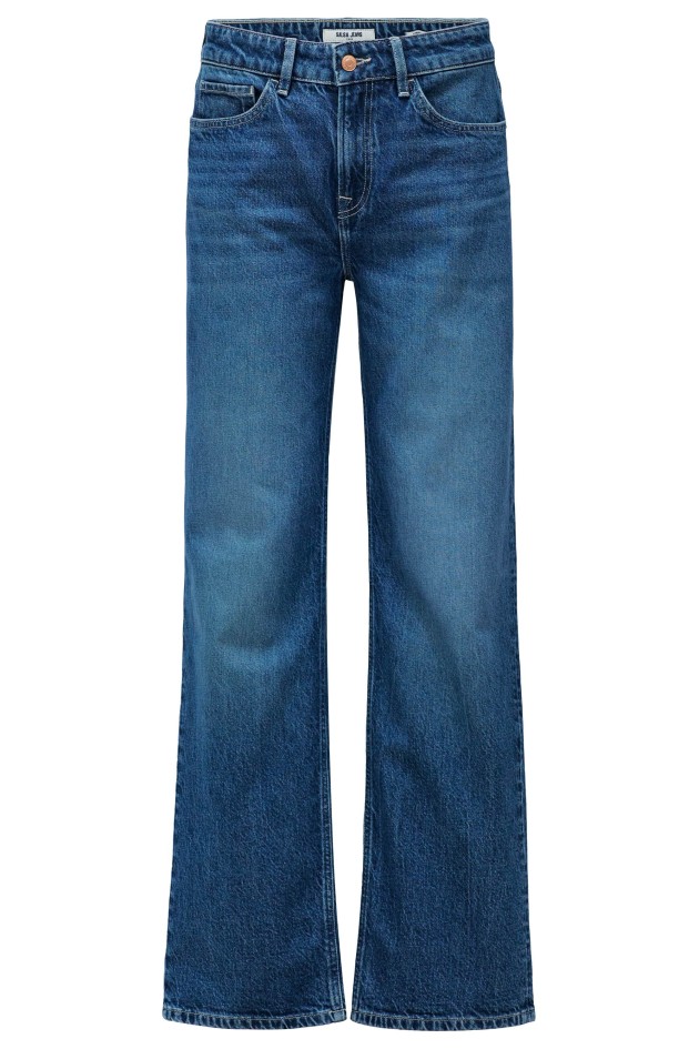 OUTLET TRUE STRAIGH, MEDIUM WASH, 40, 32