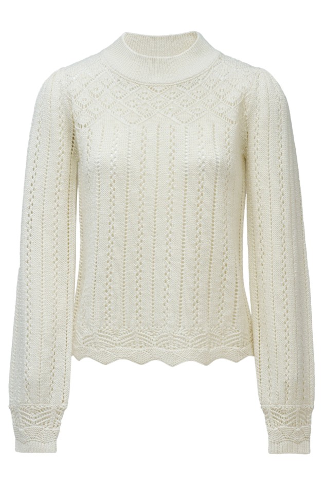 OUTLET SWEATER MOCK-N, MEDIUM PEARL, XXL