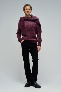 KNIT SWEATER WITH GRADIENT EFFECT