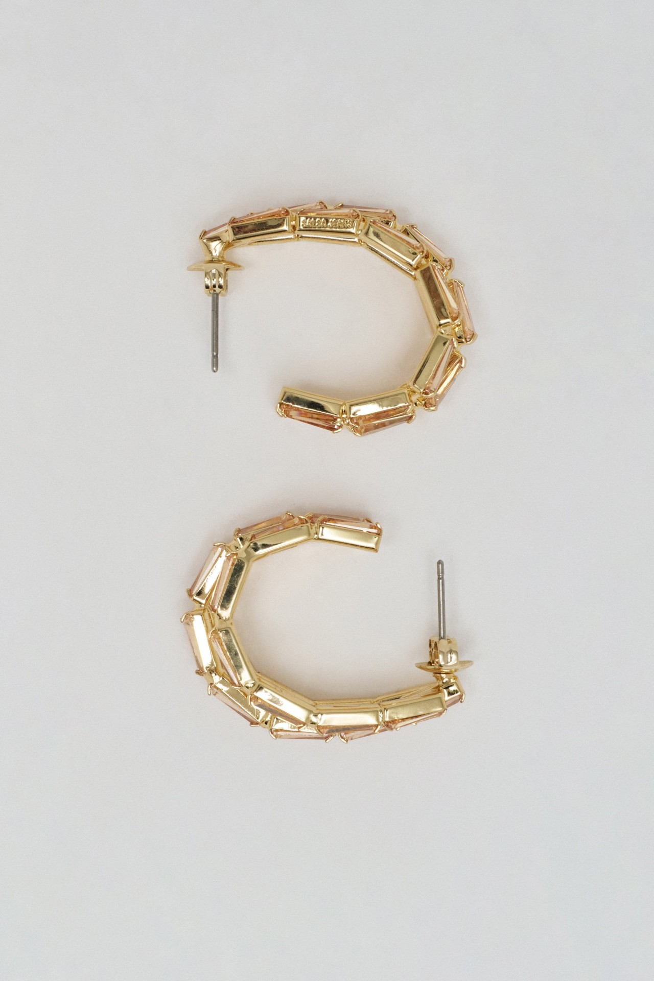 PENDIENTES DE ARO CON CRISTALES